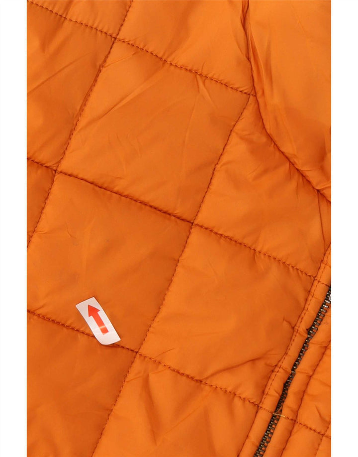 Jachetă căptușită pentru bărbați Zara UK 38 Medium Orange Colorblock Poliester