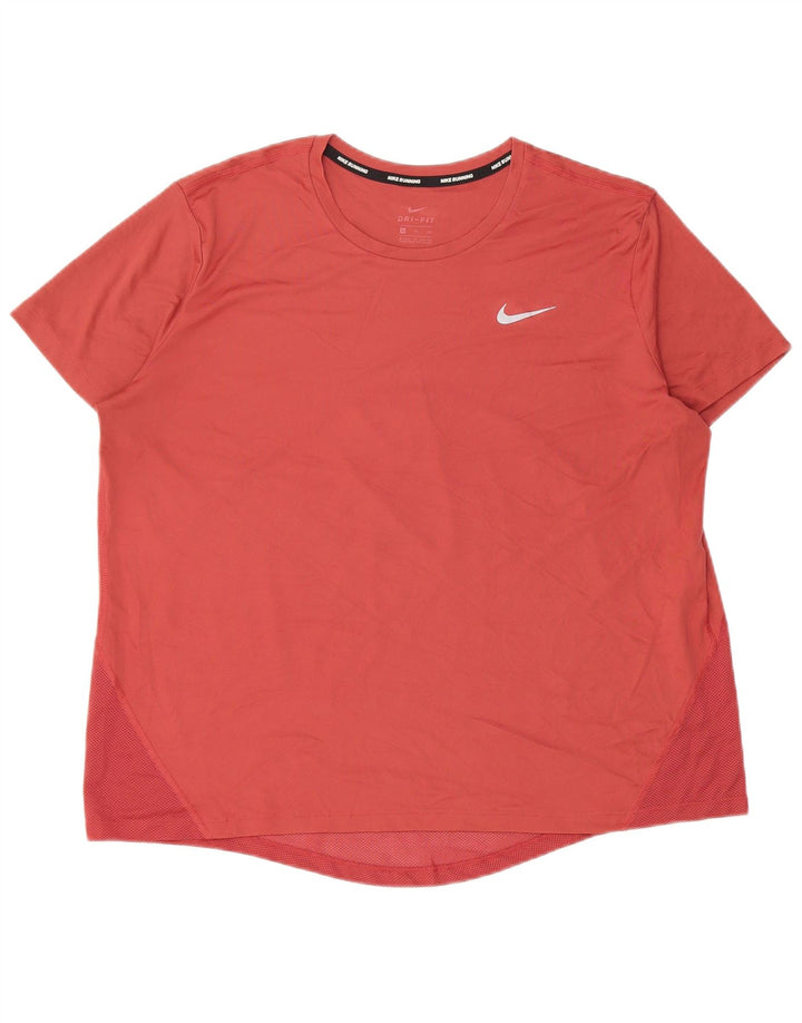 Tricou Nike pentru femei Dri Fit Top UK 18 XL roz poliester