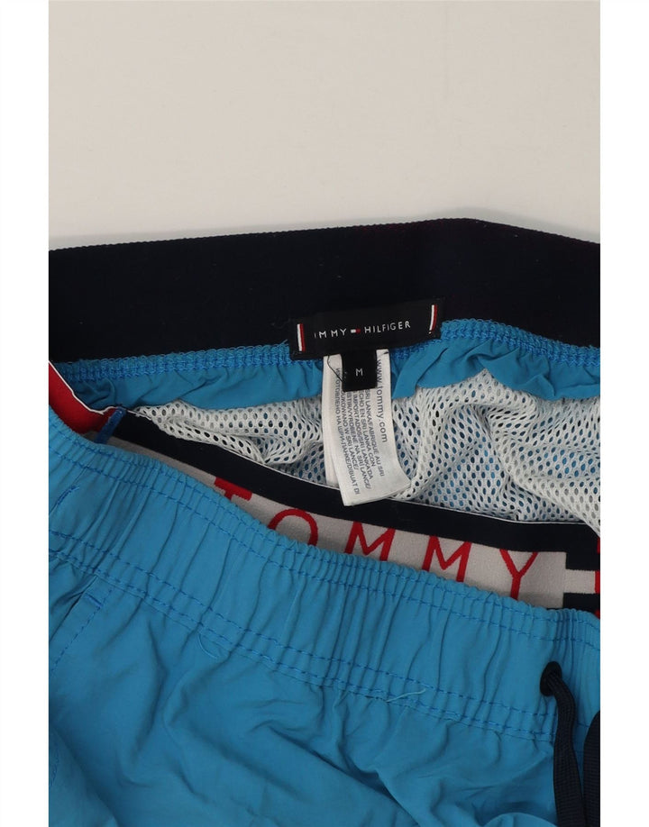Pantaloni scurți de înot grafic pentru bărbați Tommy Hilfiger, albastru mediu, bloc de culoare