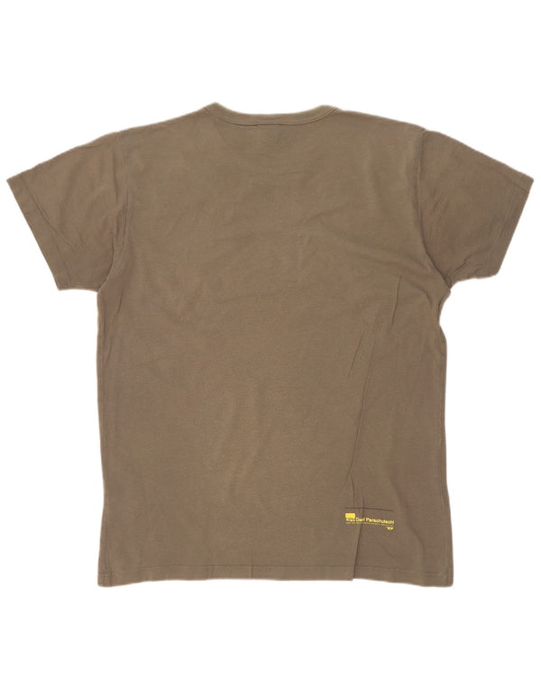 Tricou grafic pentru bărbați Diesel Top Mediu Kaki Bumbac color bloc