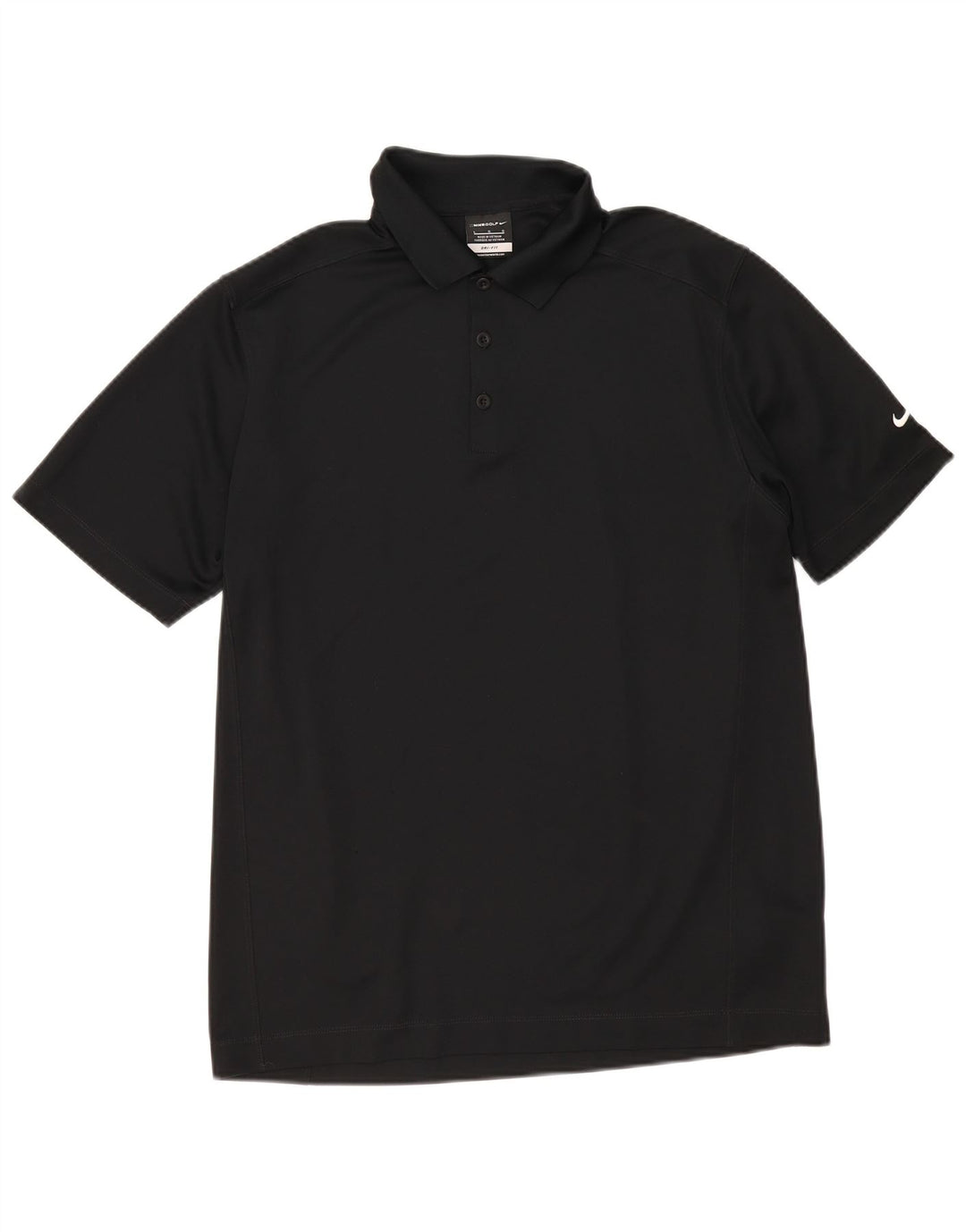 Tricou polo Nike Dri Fit pentru bărbați, mare, negru, poliester