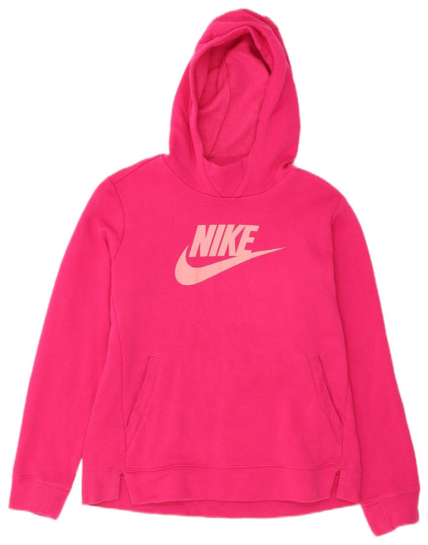 Pulover Nike Fete Graphic Hoodie 13-14 ani XL bumbac roz