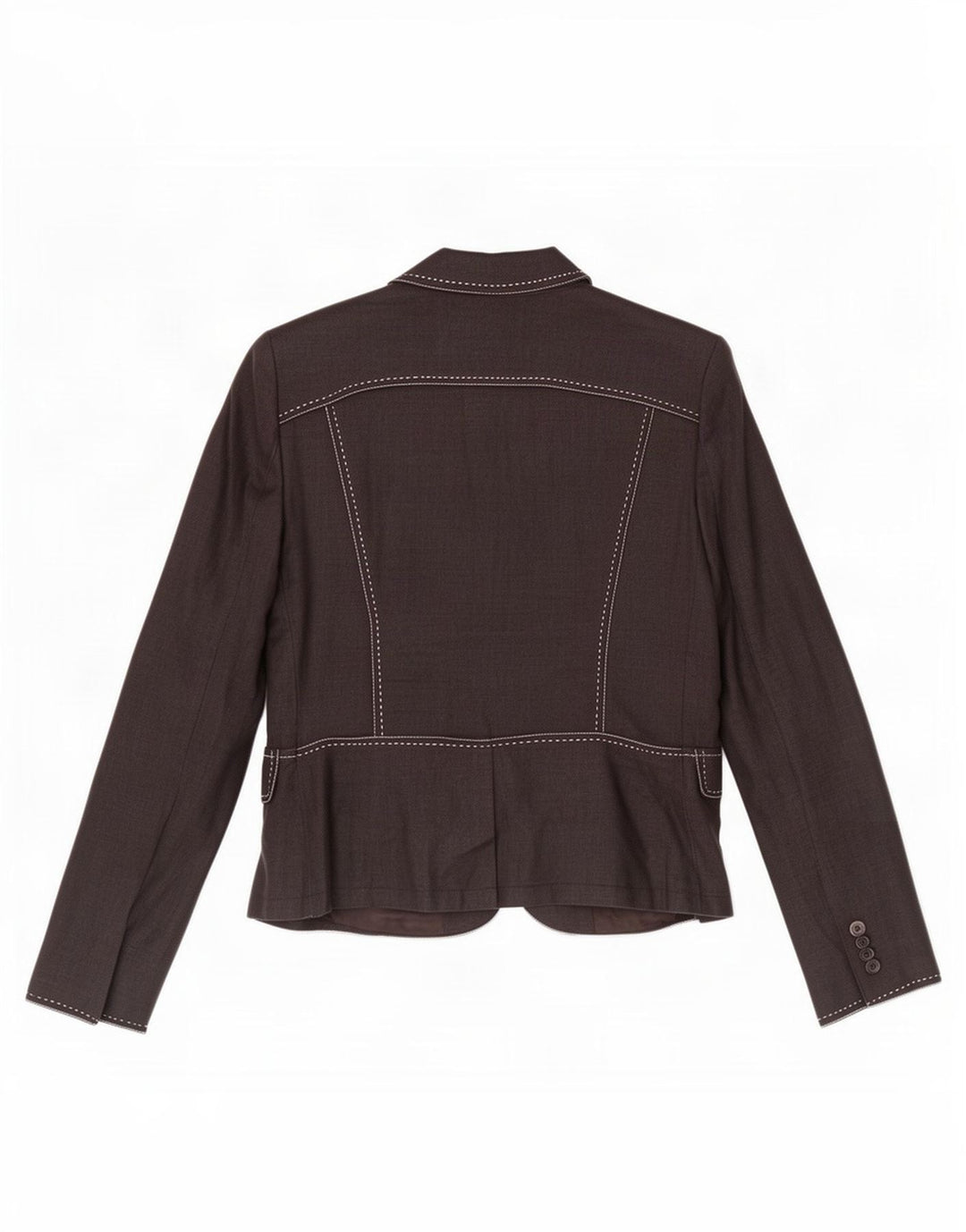 Jachetă Blazer Femei Zara cu 2 nasturi EU 40 Medium Black Ramie