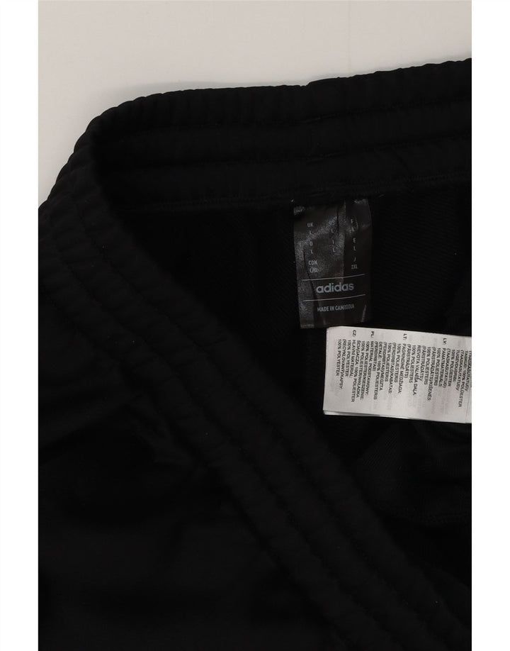 Pantaloni de trening pentru bărbați ADIDAS Pantaloni de jogging, mari, negru, poliester