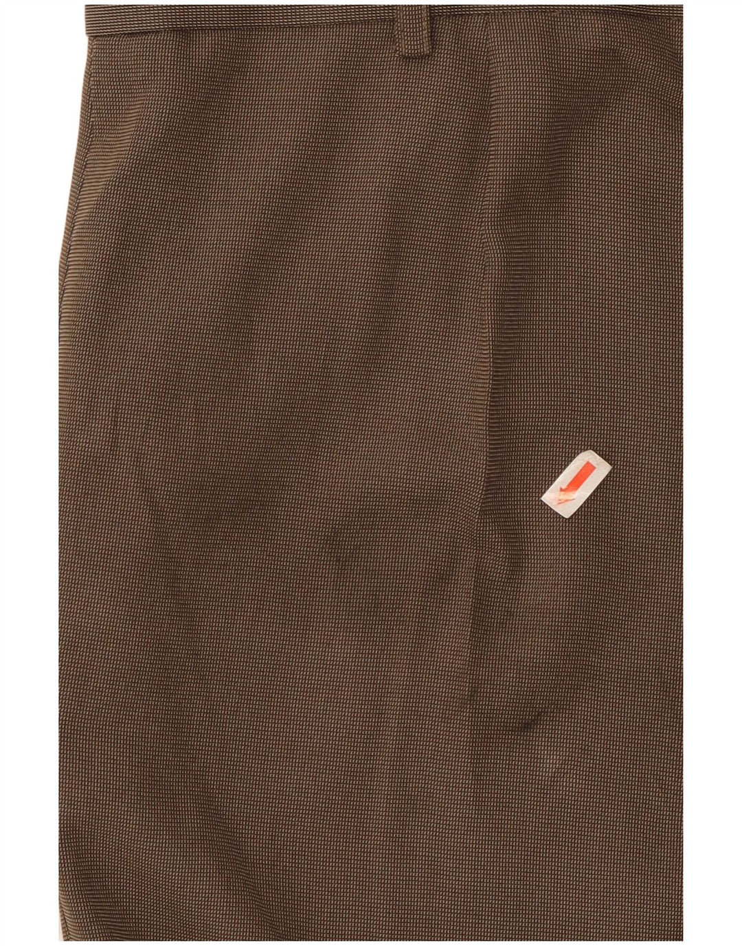 Pantaloni de costum pentru bărbați Marks & Spencer, cu ajustare normală, L40 L29, poliester maro