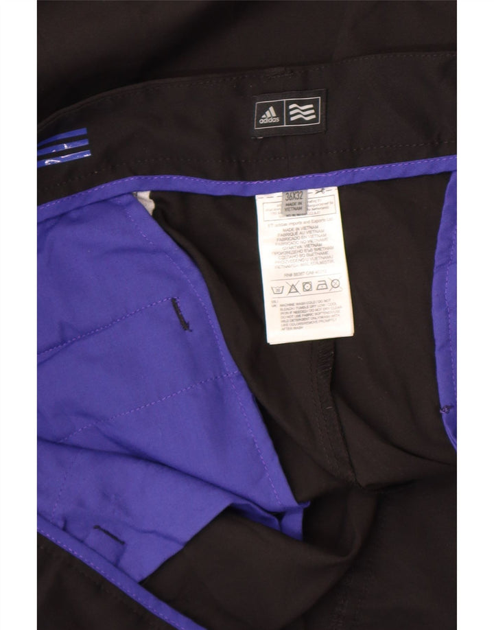Pantaloni chino drepți pentru bărbați Adidas W36 L32 Poliester negru