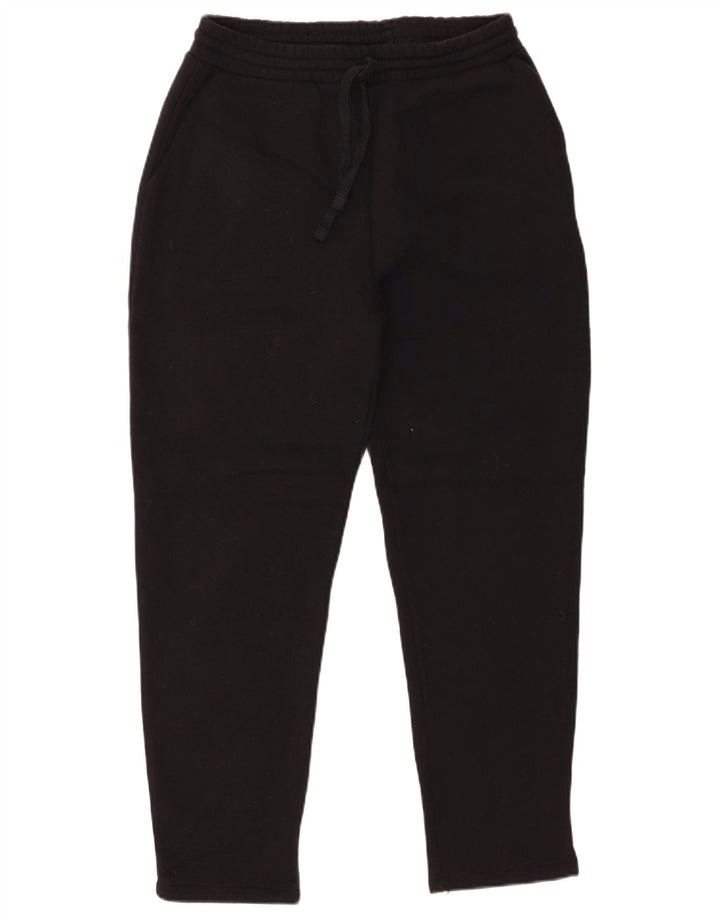 Pantaloni de trening Zara pentru femei UK 12, bumbac mediu negru