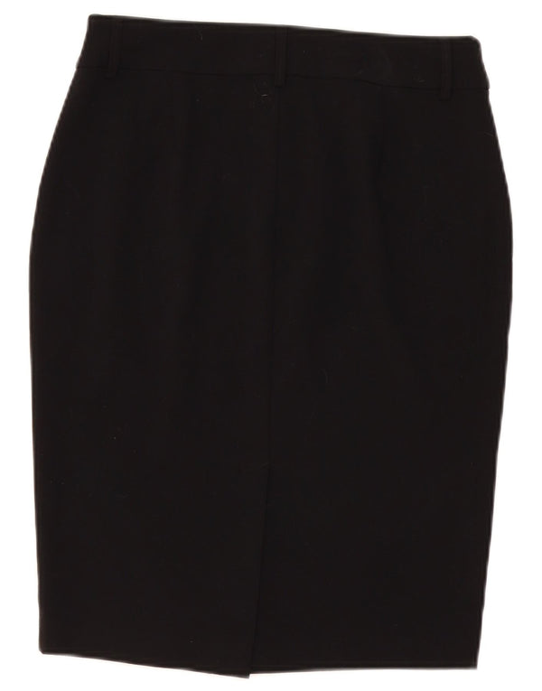 Fusta creion pentru femei Marks & Spencer UK 10 Small W30 Poliester negru