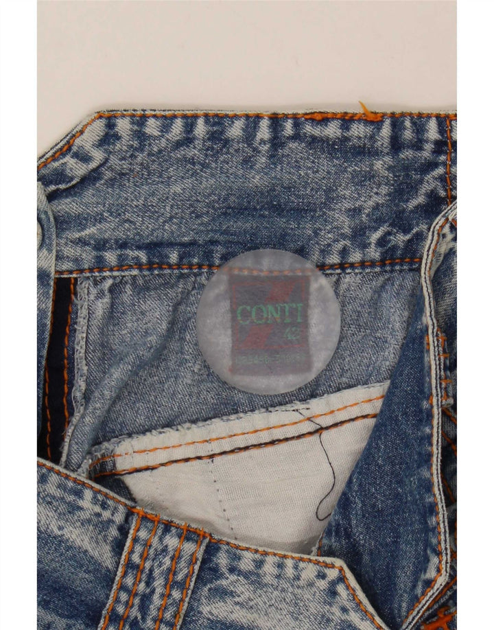 Fusta de blugi vintage pentru femei IT 42 Medium W28 Bumbac albastru