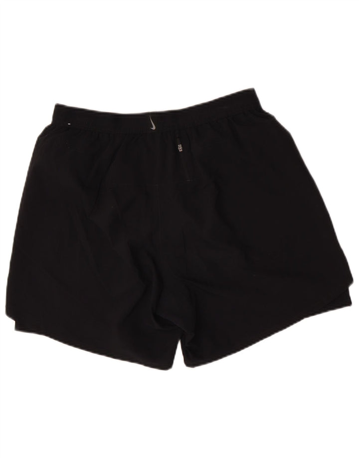 Pantaloni scurți sport Nike Dri Fit pentru femei, mari, negru, poliester