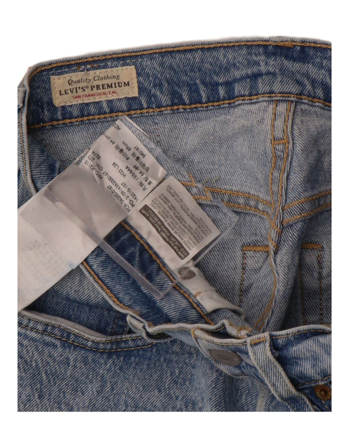 Blugi drepti pentru bărbați Levi's cu talie înaltă L25 L28 Bumbac albastru