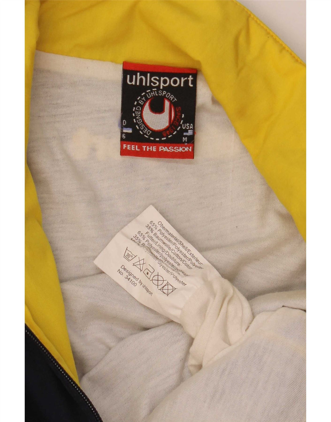 Jachetă de trening grafică Uhlsport pentru bărbați, albastru mediu, color block