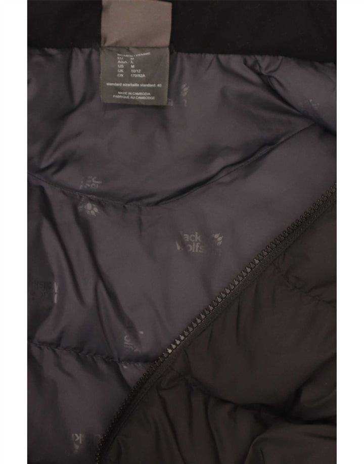 Jack Wolfskin Jachetă căptușită cu glugă pentru femei UK 10/12 Poliester mediu negru