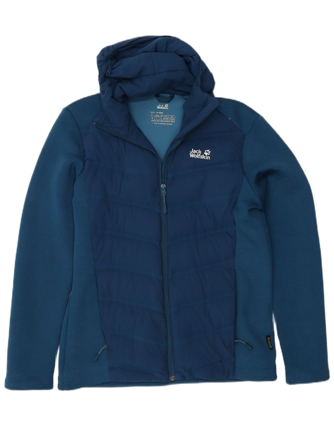 Jack Wolfskin Jachetă de vânt cu glugă pentru bărbați UK 36/38 Poliester albastru mic