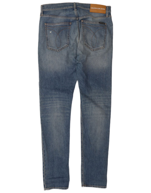 Blugi skinny distressed pentru bărbați Calvin Klein L34 L34 Bumbac albastru