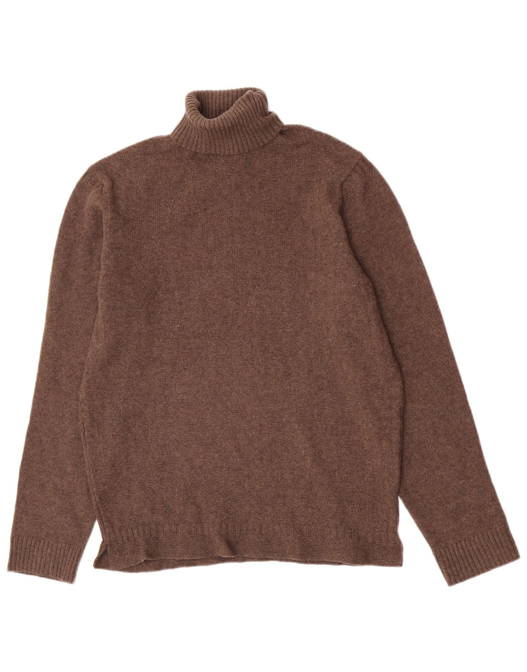 Pulover pentru femei Massimo Dutti cu gât rulat din lână maro mediu UK 12