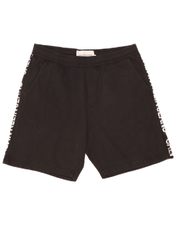 Pantaloni scurți sport grafic Calvin Klein pentru bărbați XL, bumbac negru