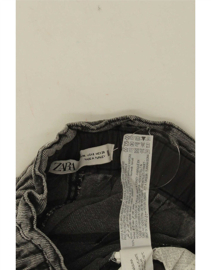 Blugi largi pentru femei Crop Cargo Zara EU 40 Mediu L32 L25 Bumbac gri