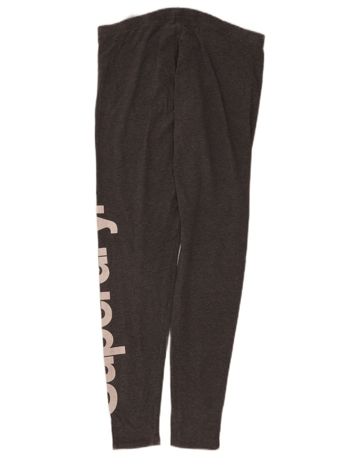 Leggings cu grafica pentru femei Superdry UK 8, bumbac gri mic