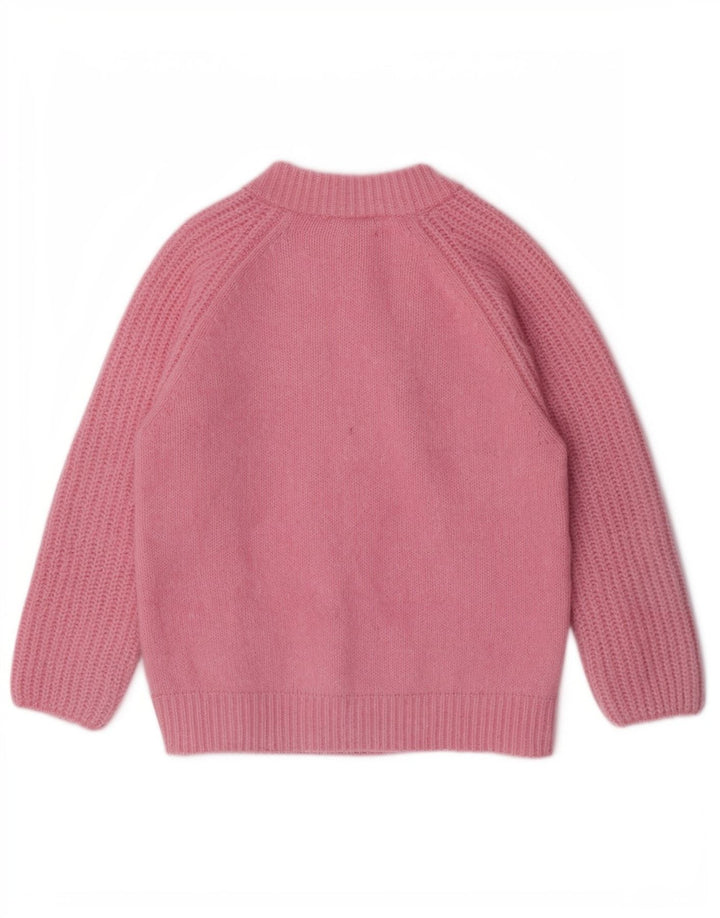 Pulover Cardigan Vintage pentru Damă UK 14 Roz Mediu