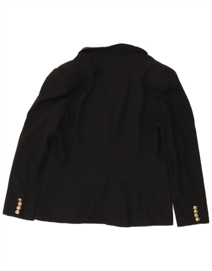 Blazer pentru femei Zara, cu 1 nasture, UK 18 XL, poliester negru