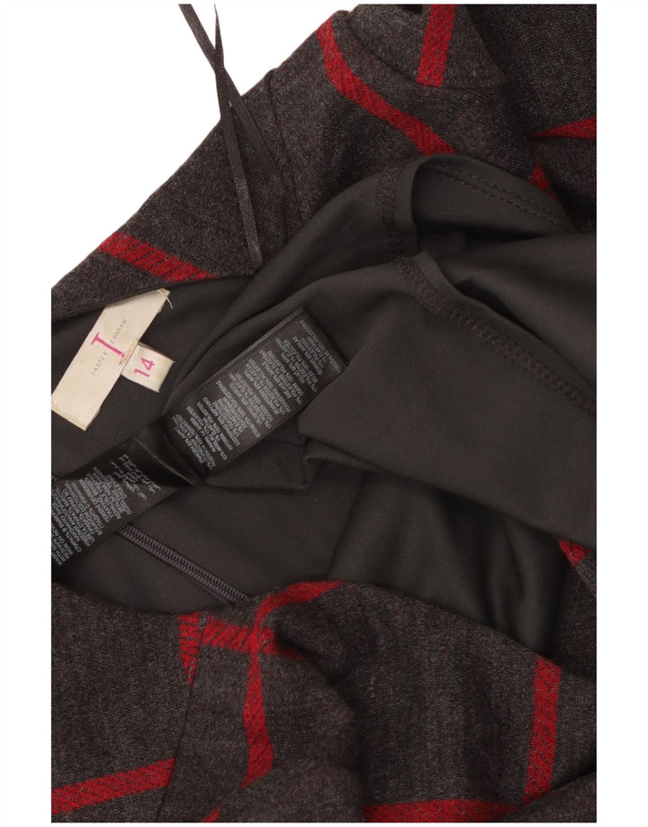 JASPER CONRAN Rochie cu mâneci 3/4 pentru femei UK 14 Medium Grey Check