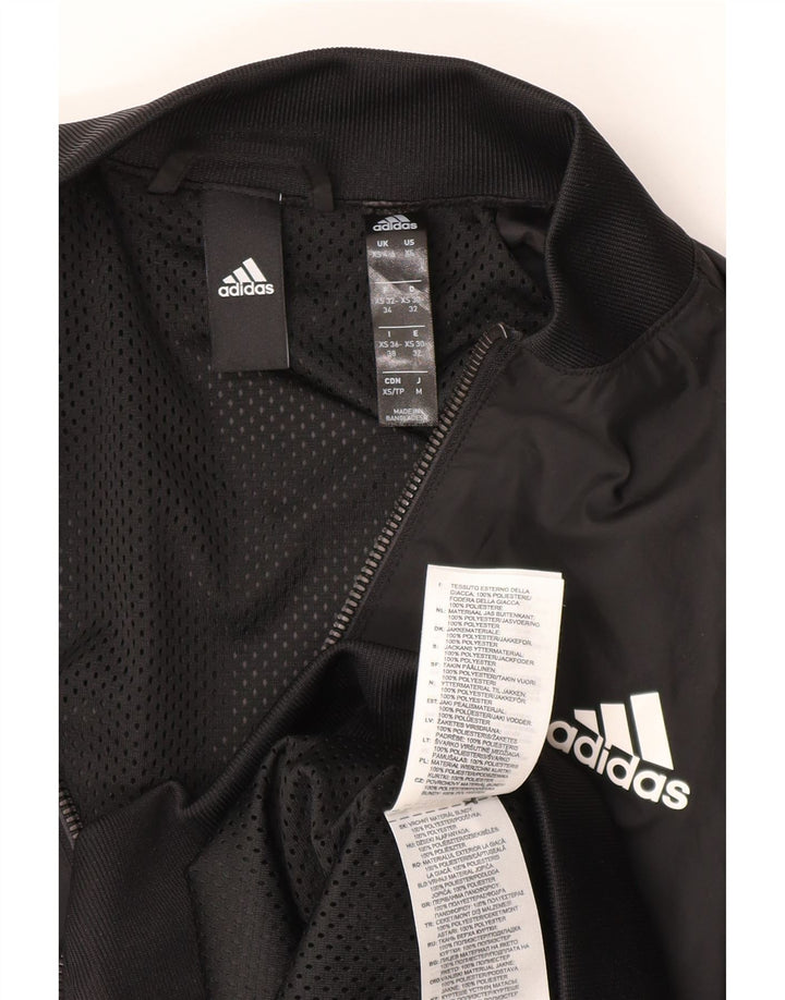 Jachetă Bomber pentru femei Adidas UK 4/6 XS poliester negru