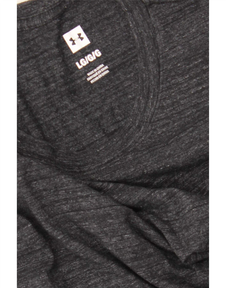 Top pentru bărbați Under Armour cu mânecă lungă, mare, gri pete