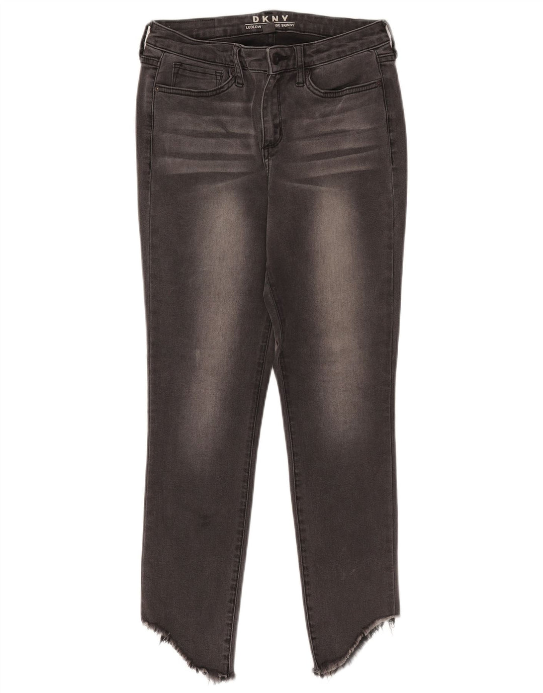 DKNY Blugi skinny Ludlow cu talie înaltă pentru femei W28 L26 bumbac negru