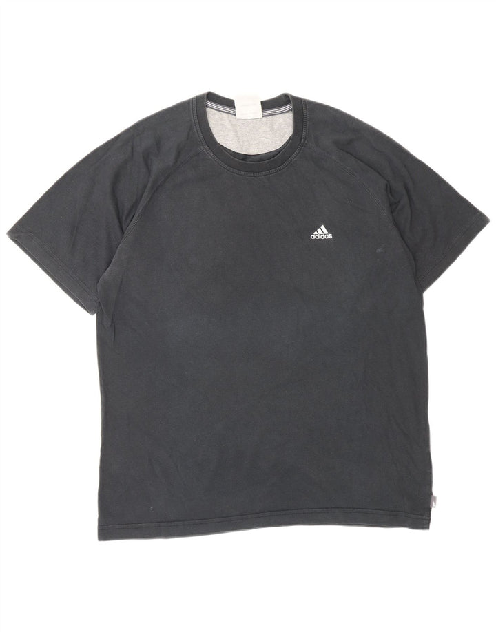 Tricou pentru bărbați ADIDAS Top Mediu Negru Bumbac