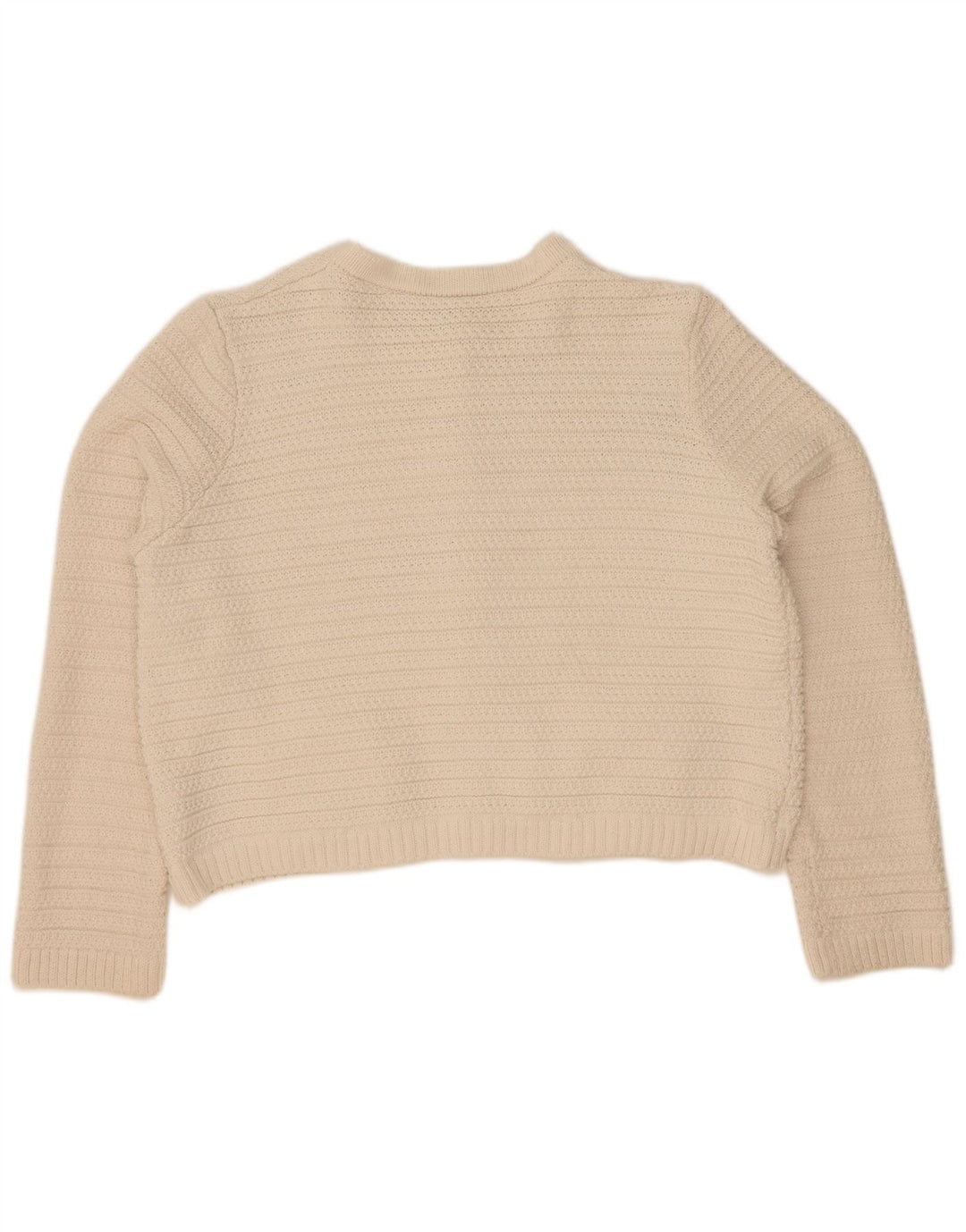 Marks & Spencer Pulover Crop Cardigan pentru Damă UK 16 Large Off White