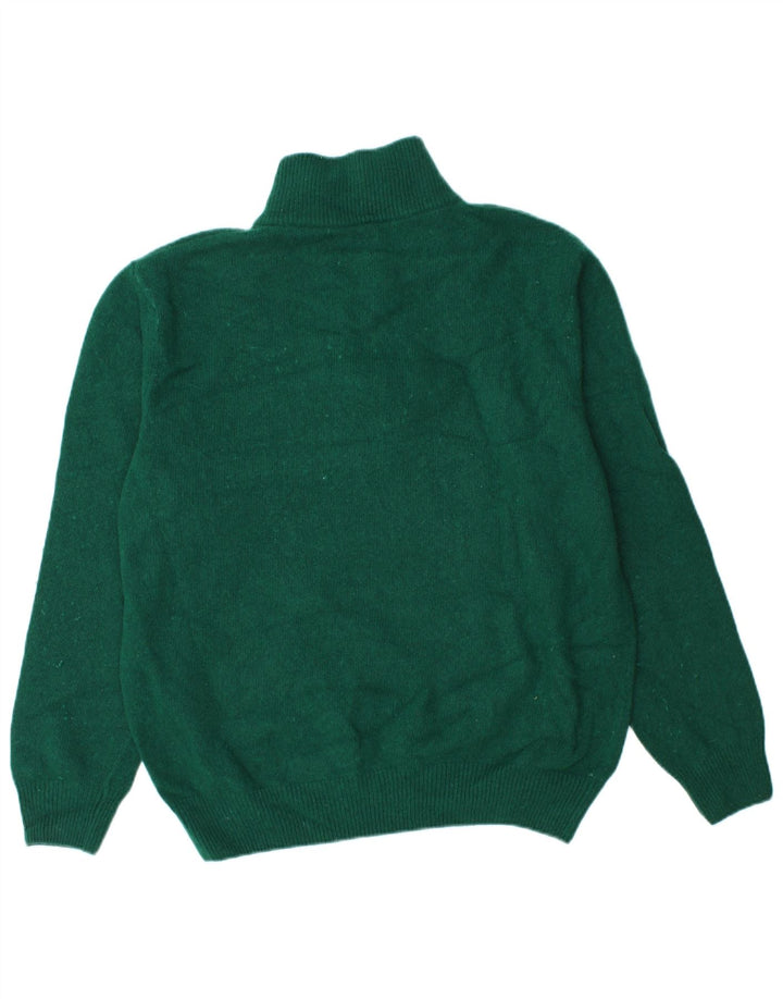 Pulover pentru bărbați Kappa cu fermoar și gât, verde mare