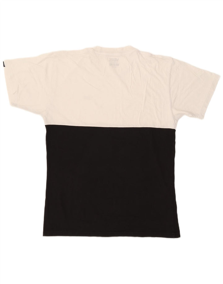Tricou VANS Classic Fit pentru bărbați Top mediu negru din bumbac color bloc