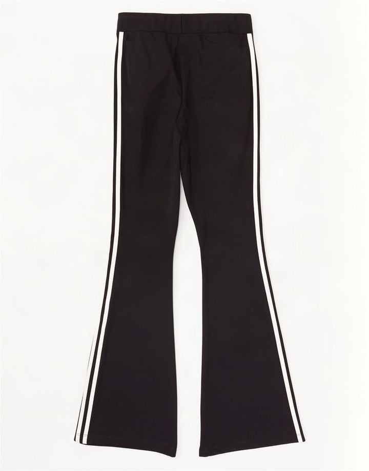 Pantaloni de trening Adidas Flare pentru femei UK 10 Poliester negru mic