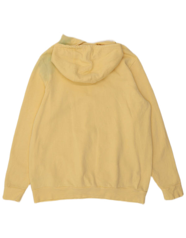 Pulover cu glugă cu grafic Adidas pentru femei UK 20/22 XL bumbac galben