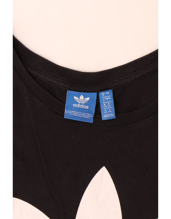 Vesta grafică pentru femei Adidas UK 8 Small Black