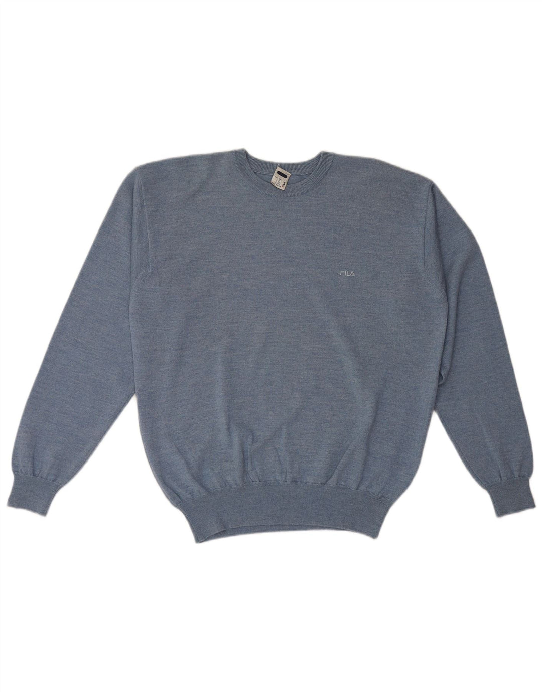 Pulover Fila pentru bărbați cu gât crew, 2XL, lână albastră