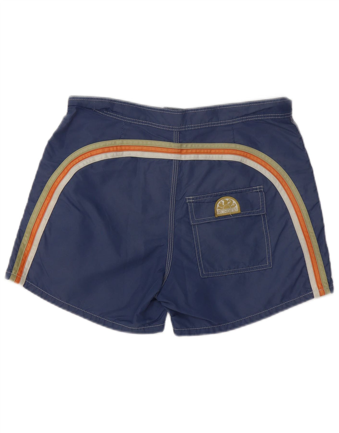 Pantaloni scurți de înot Sundek pentru bărbați, poliester mediu albastru bleumarin