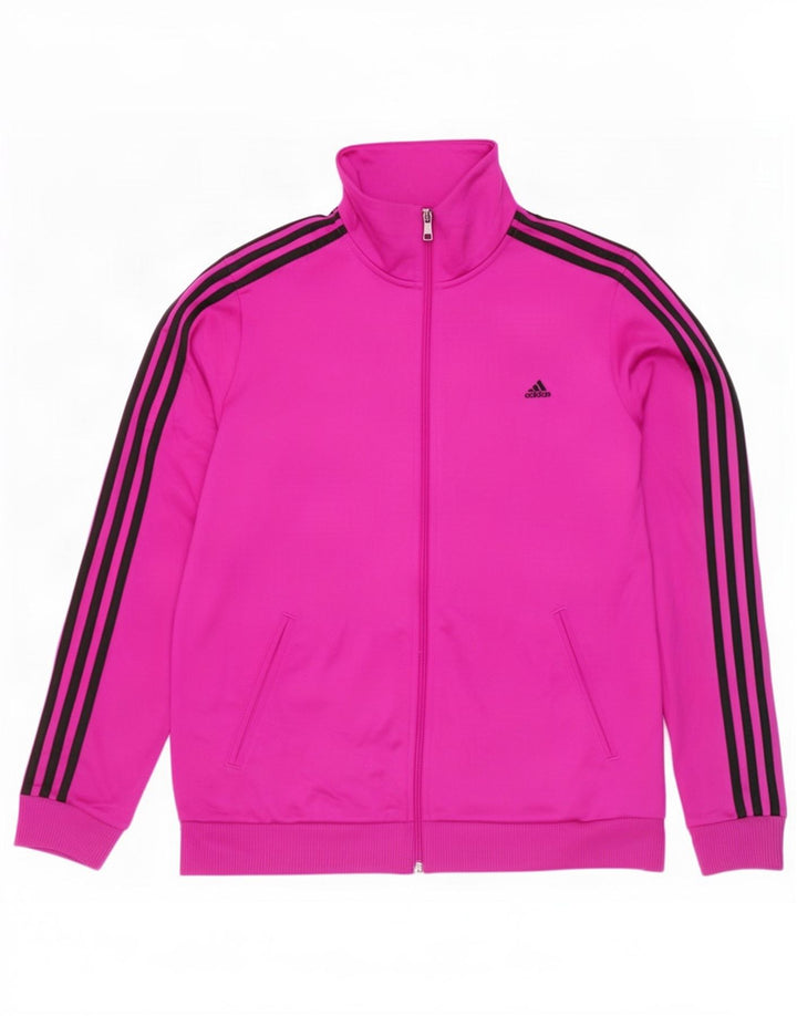 Jachetă de trening pentru femei Adidas UK 16/18, mare, roz, poliester