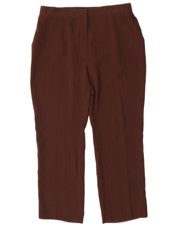 Pantaloni chino cu talie înaltă pentru femei Marks & Spencer UK 16 Large W34 L28 Maro