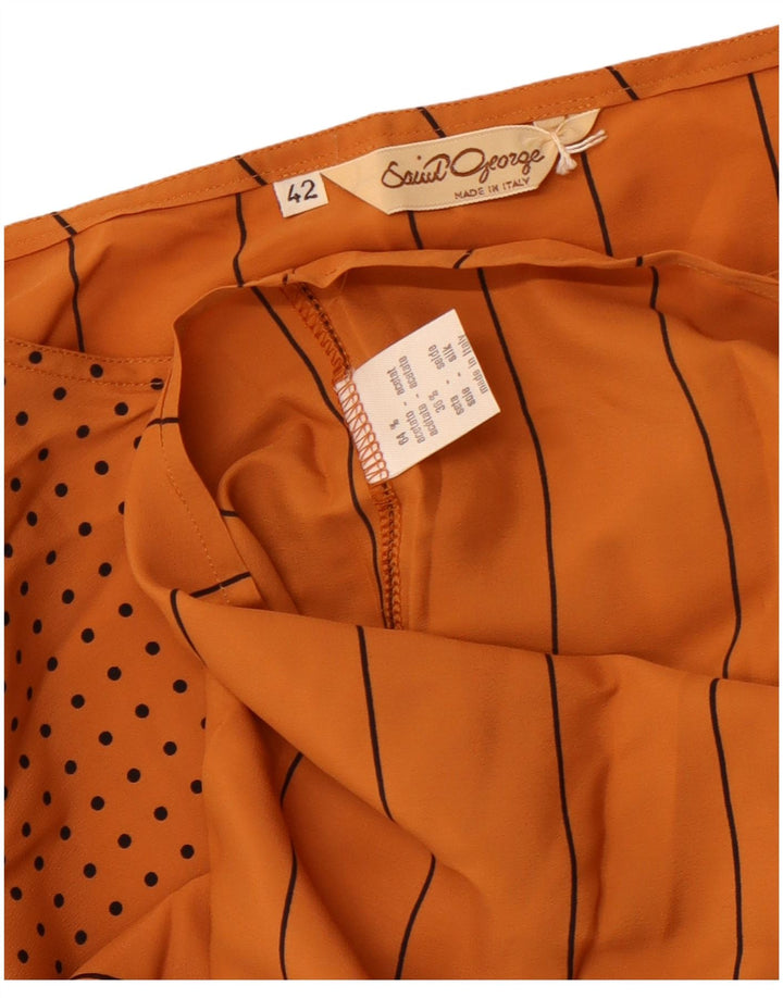 Bluză de damă Saint George Top IT 42 Maro Mediu Pinstripe Acetat