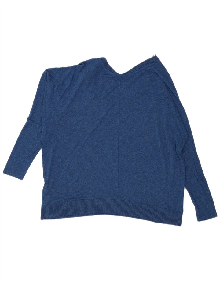 Top supradimensionat pentru femei Zara cu mânecă lungă UK 14 Medium Blue Viscose