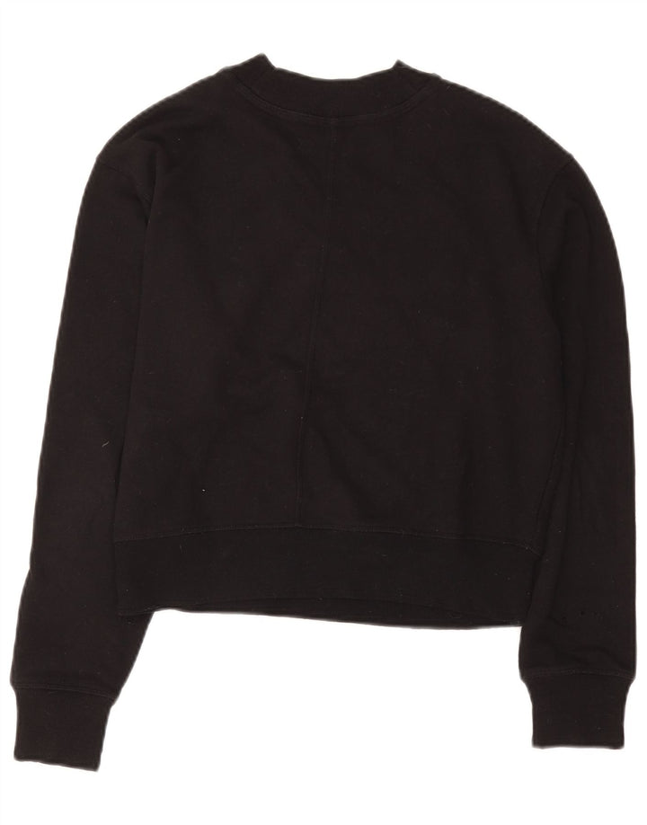 Pulover Calvin Klein pentru femei Crop Graphic Pulover UK 12 Medium Negru