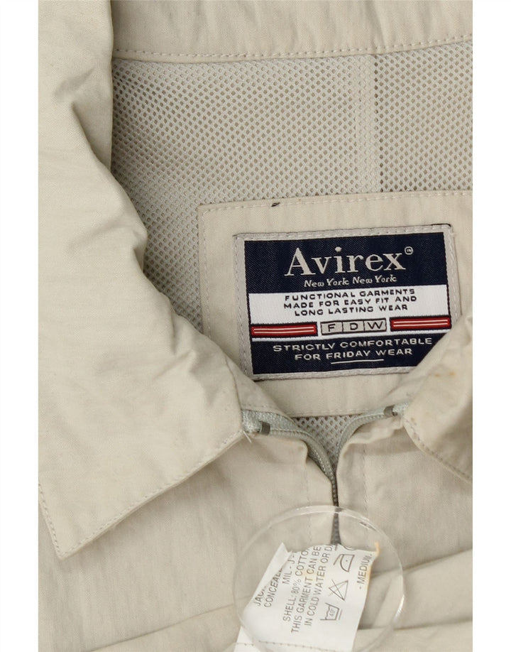 Avirex Bomber Jacket pentru bărbați UK 38 Medium Beige Bumbac