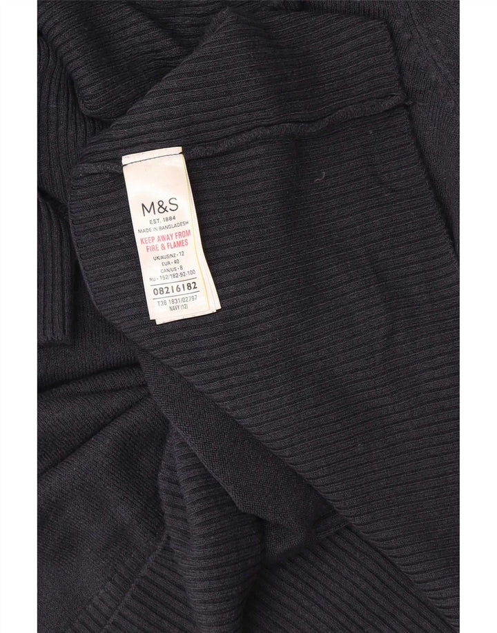 Pulover pentru femei Marks & Spencer cu gât rulat, UK 12 Medium Bleumarin