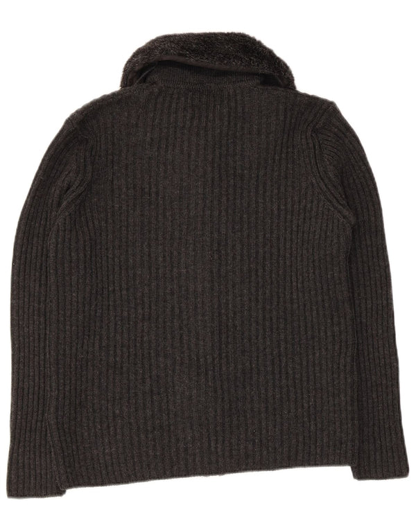 Pulover cardigan pentru femei Marks & Spencer UK 12 Medium Gri Acrilic