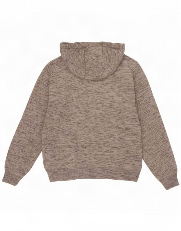 Crew Clothing Pulover cu glugă pentru femei UK 8 Small Grey Flecked Cotton