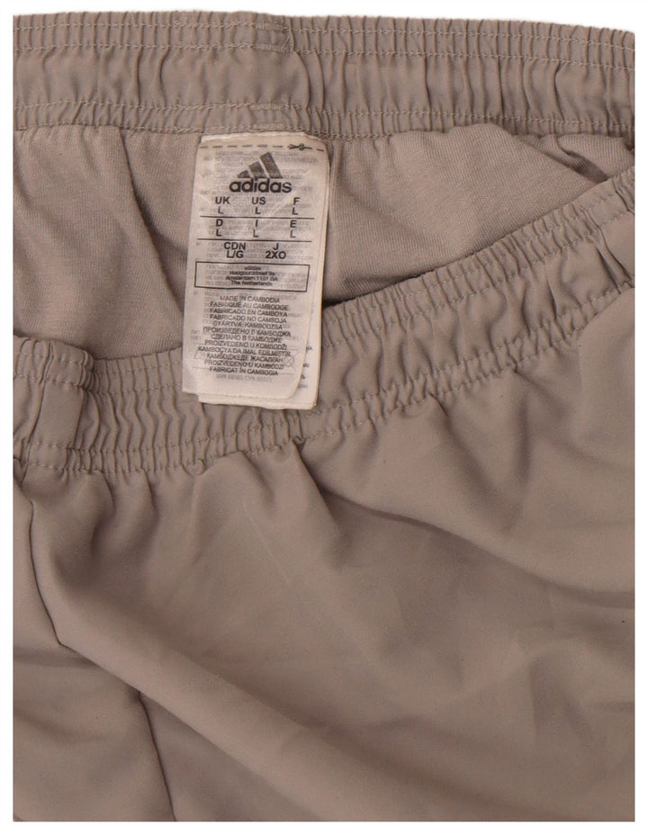 Pantaloni de trening Adidas pentru bărbați Joggeri mari, gri, poliester