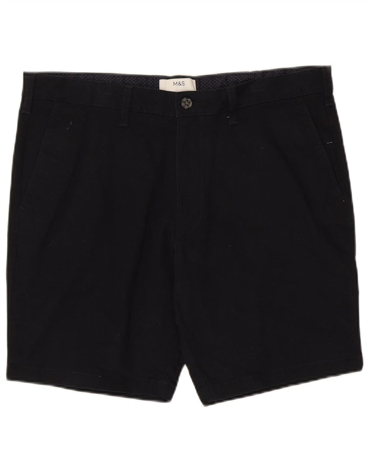 Pantaloni scurți chino pentru bărbați Marks & Spencer W36, mari, albastru, bumbac