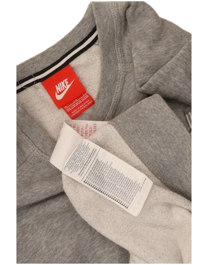 Pulover Nike pentru băieți 13-14 ani XL bumbac gri